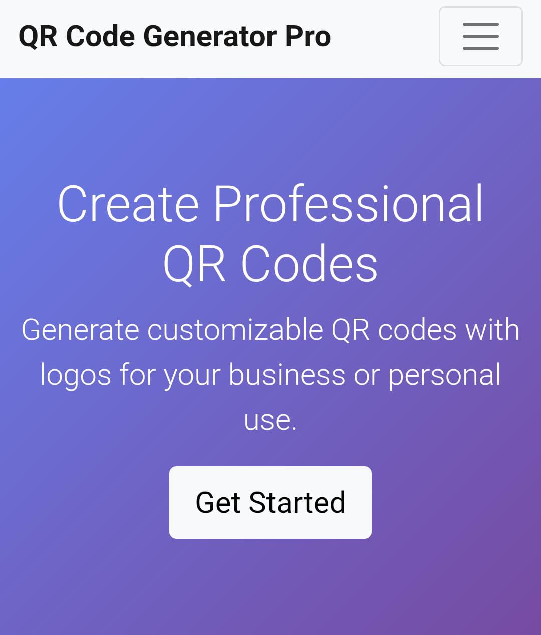 QR CODE projesi ekran görüntüsü
